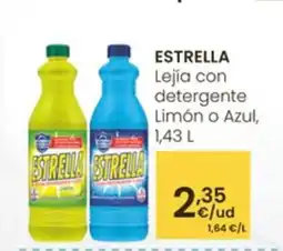 Eroski ESTRELLA Lejía con detergente Limón o Azul oferta