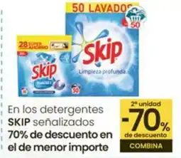 Eroski SKIP En los detergentesseñalizados oferta