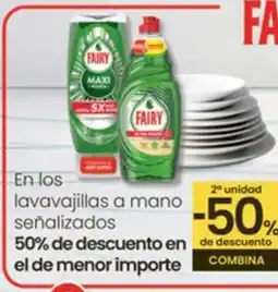 Eroski En los lavavajillas a mano señalizados oferta