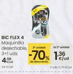 Eroski BIC FLEX 4 Maquinilla desechable oferta