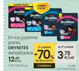 Eroski DRYNITES En los pyjama pants señalizados oferta