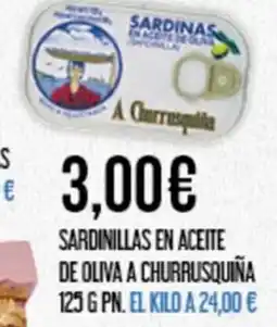 Claudio Sardinillas en aceite de oliva a churrusquiña oferta