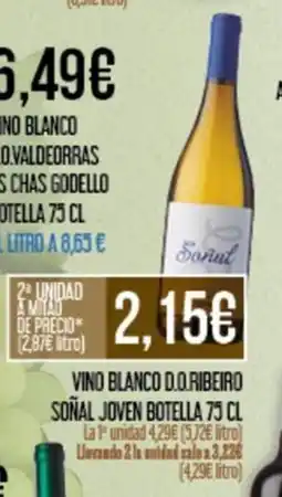 Claudio Vino blanco d.o.ribeiro soñal joven botella oferta