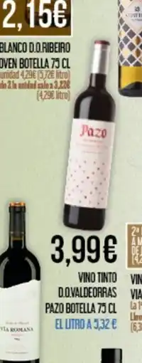 Claudio Vino tinto d.o.valdeorras pazo botella oferta