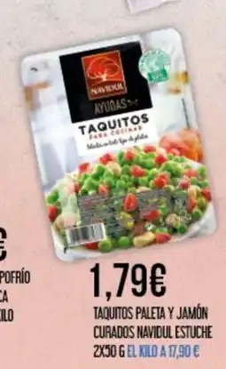 Claudio Taquitos paleta y jamón curados navidul estuche oferta