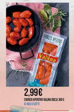 Claudio Chorizo aperitivo vallina bolsa oferta