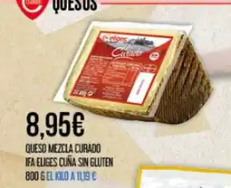 Claudio Queso mezcla curado ifa eliges cuña sin gluten oferta