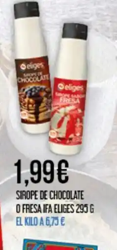 Claudio IFA ELIGES Sirope de chocolate o fresa oferta