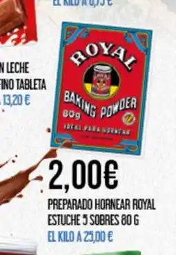 Claudio Preparado hornear royal estuche 5 sobres oferta