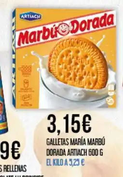 Claudio ARTIACH Galletas maría marbú dorada oferta