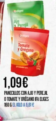 Claudio IFA ELIGES Panecillos con ajo y perejil o tomate y oregano oferta