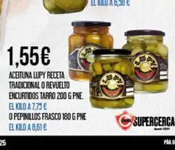Claudio Aceituna lupy receta tradicional o revuelto encurtidos tarro oferta