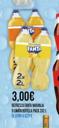Claudio Refresco fanta naranja o limon botella oferta