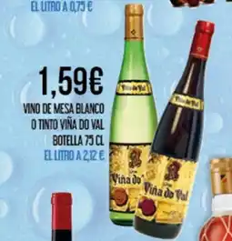 Claudio Vino de mesa blanco o tinto viña do val botella oferta