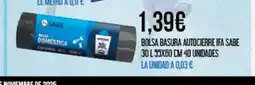 Claudio IFA SABE Bolsa basura autocierre oferta