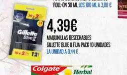 Claudio Maquinillas desechables gillette blue ii fija pack 10 unidades oferta