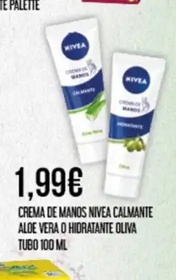 Claudio Crema de manos nivea calmante aloe vera o hidratante oliva tubo oferta