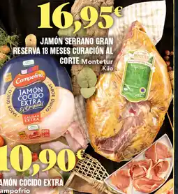 Gadis MONTETUR Jamón serrano gran reserva 18 meses curación al corte oferta