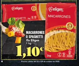 Gadis IFA ELIGES Macarrones o spaghetti oferta