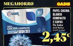 Gadis IFA SABE Papel cocina blanco compacto 2 capas oferta