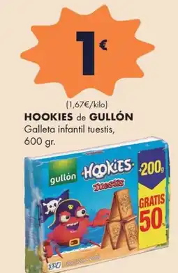Supermercados Lupa HOOKIES de GULLÓN Galleta infantil tuestis oferta
