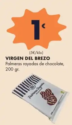 Supermercados Lupa VIRGEN DEL BREZO Palmeras rayadas de chocolate oferta