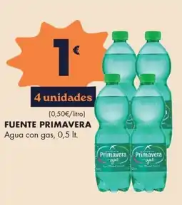 Supermercados Lupa FUENTE PRIMAVERA Agua con gas oferta