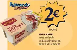 Supermercados Lupa BRILLANTE Arroz redondo tradicional vasitos XL, oferta
