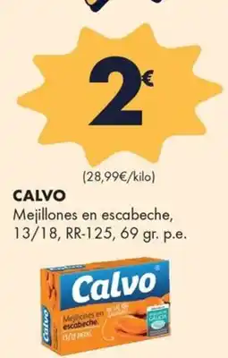Supermercados Lupa CALVO Mejillones en escabeche oferta