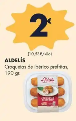 Supermercados Lupa ALDELÍS Croquetas de ibérico prefritas, oferta