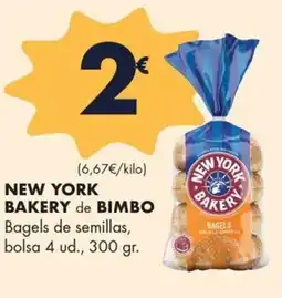 Supermercados Lupa BAKERY de BIMBO Bagels de semillas oferta