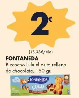 Supermercados Lupa FONTANEDA Bizcocho Lulu el osito relleno de chocolate oferta