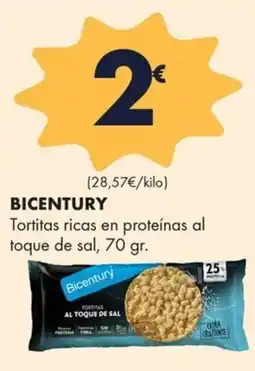 Supermercados Lupa BICENTURY Tortitas ricas en proteínas oferta