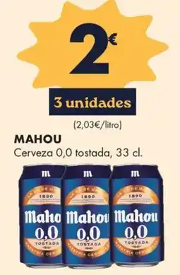 Supermercados Lupa MAHOU Cerveza 0,0 tostada oferta