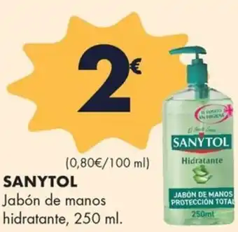 Supermercados Lupa SANYTOL Jabón de manos hidratante oferta