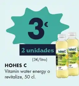 Supermercados Lupa HOHES C Vitamin water energy o revitalize oferta