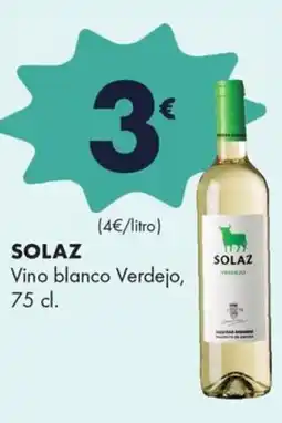 Supermercados Lupa SOLAZ Vino blanco Verdejo, oferta
