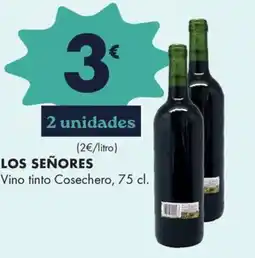 Supermercados Lupa LOS SEÑORES Vino tinto Cosechero oferta