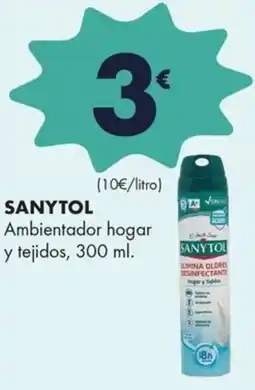 Supermercados Lupa SANYTOL Ambientador hogar y tejidos oferta