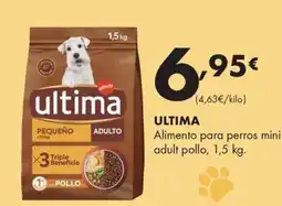 Supermercados Lupa ULTIMA Alimento para perros mini adult pollo oferta