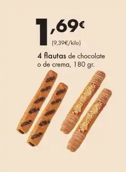 Supermercados Lupa 4 flautas de chocolate o de crema oferta