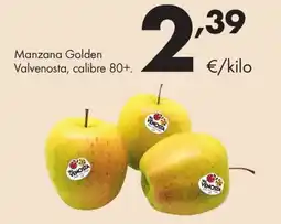 Supermercados Lupa Manzana Golden Valvenosta, calibre 80+ oferta