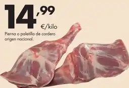 Supermercados Lupa Pierna o paletilla de cordero origen nacional. oferta