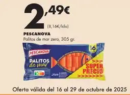 Supermercados Lupa PESCANOVA Palitos de mar zero oferta