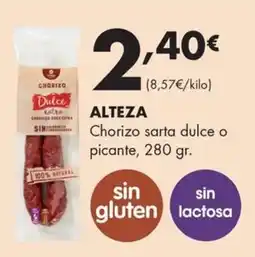 Supermercados Lupa ALTEZA Chorizo sarta dulce o picante oferta