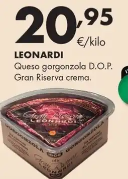 Supermercados Lupa LEONARDI Queso gorgonzola D.O.P. Gran Riserva crema. oferta