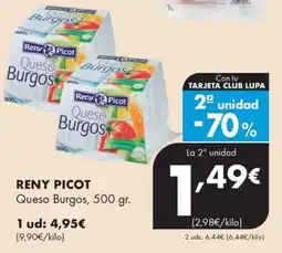 Supermercados Lupa RENY PICOT Queso Burgos oferta