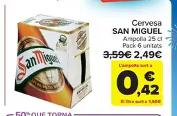 Carrefour Market SAN MIGUEL Cervesa oferta