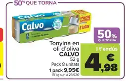 Carrefour Market CALVO Tonyina en oli d'oliva oferta