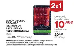 Supercor Jamón de cebo de campo ibérico 50% raza ibérica redondo iglesias oferta